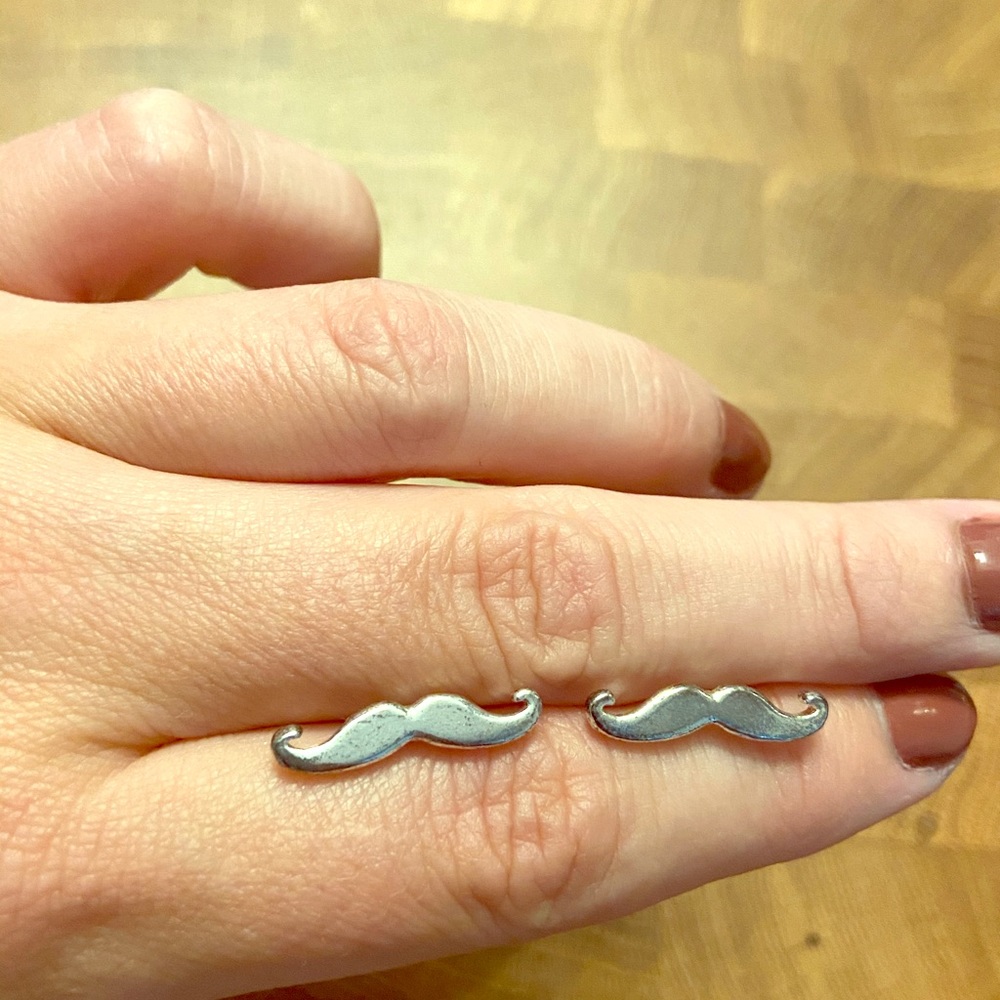 Foxy Moustache Earrings